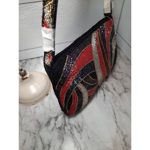 Beaded Art Deco Style Purse Hand Bag NEW Unused - Picture 4 of 10